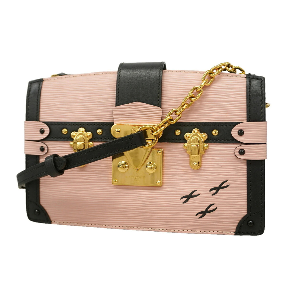 Louis Vuitton Epi Trunk Clutch Shoulder Bag M51698 Rose Ballerine (Women's)
